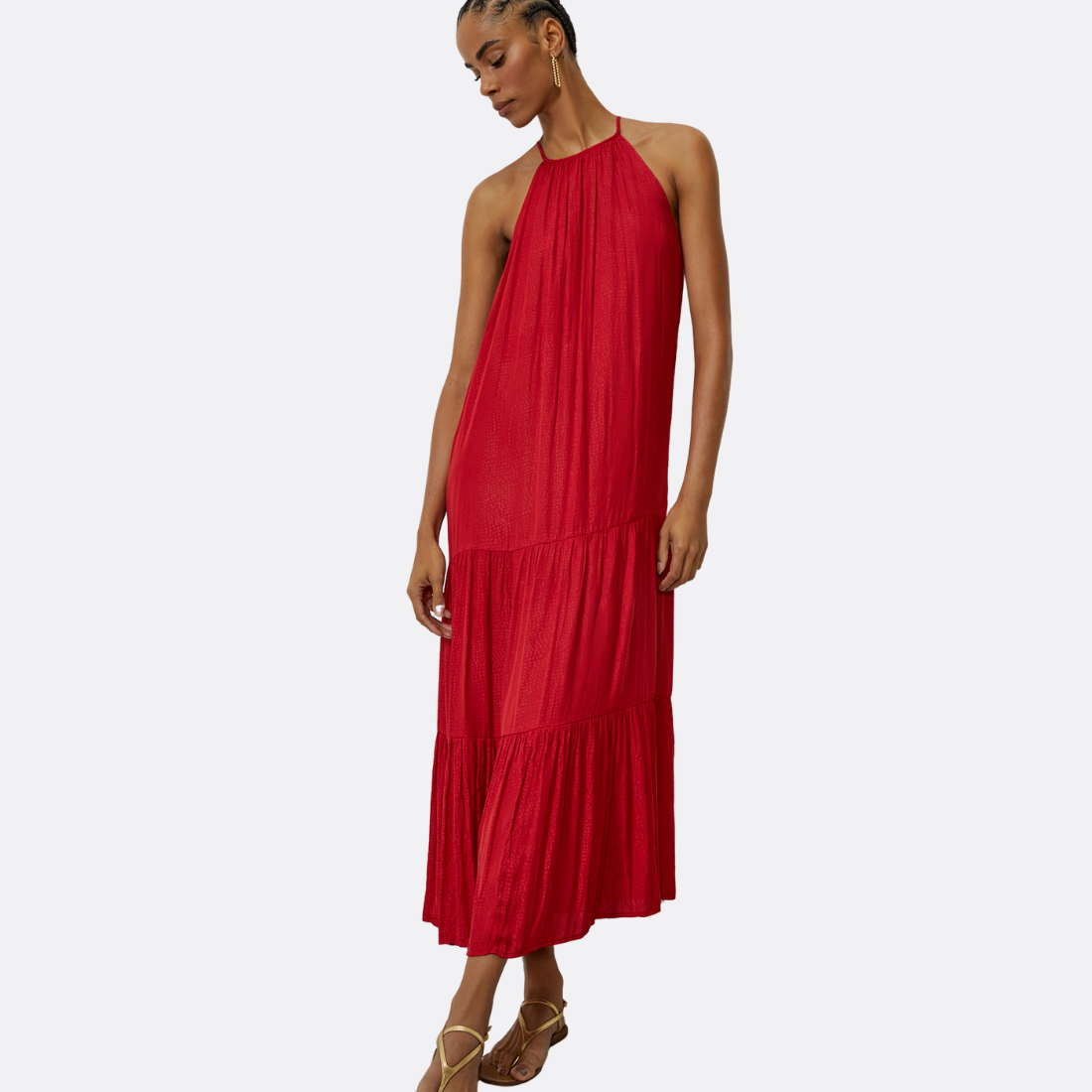 <PRODUCTTITLE> in Red by Shoulder.