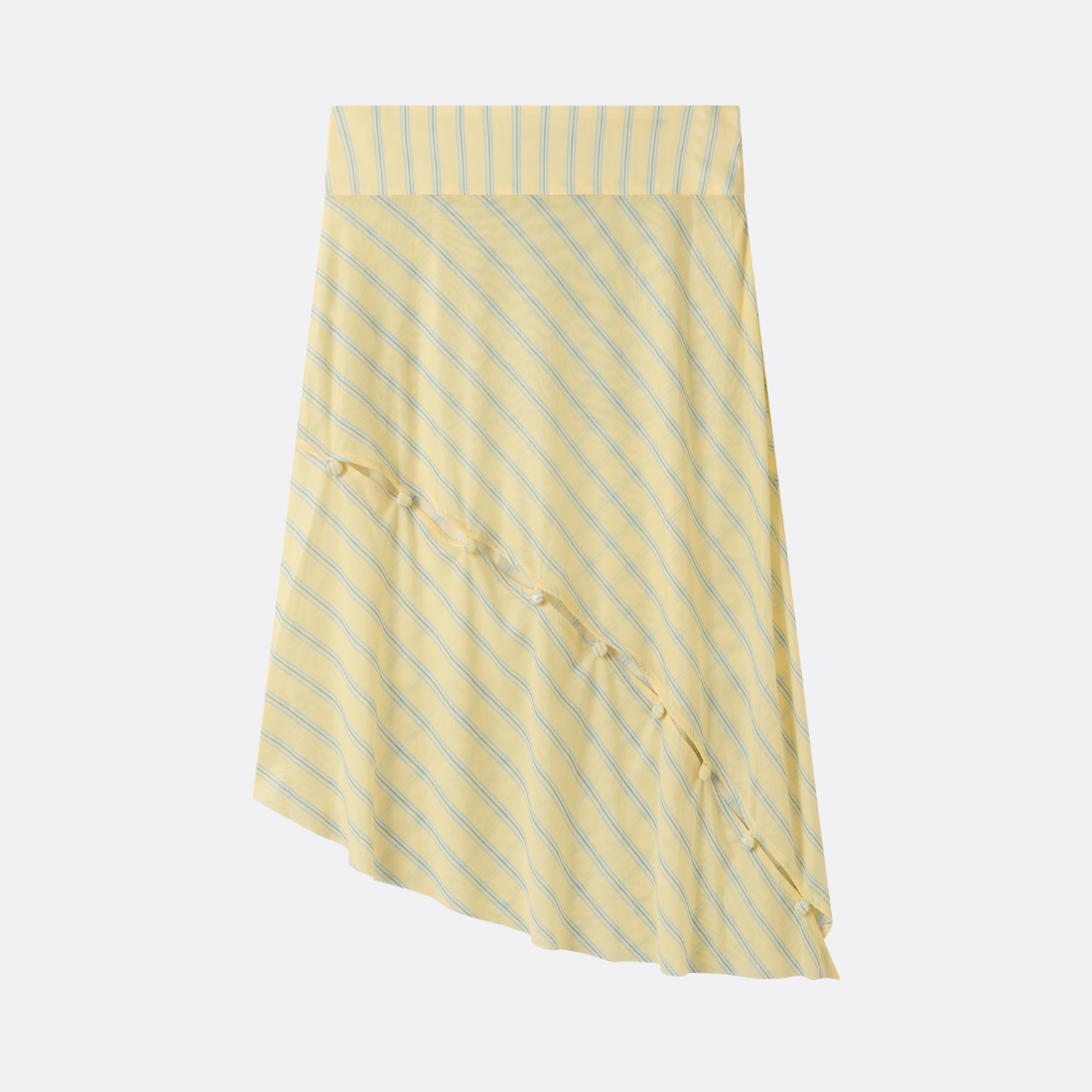 Striped Mesh Skirt