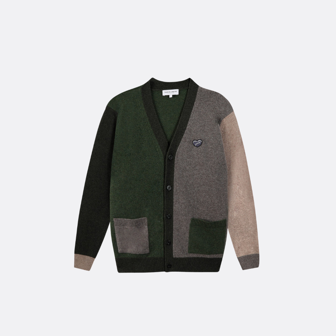 Balfournier Wolle Patch Coeur Cardigan