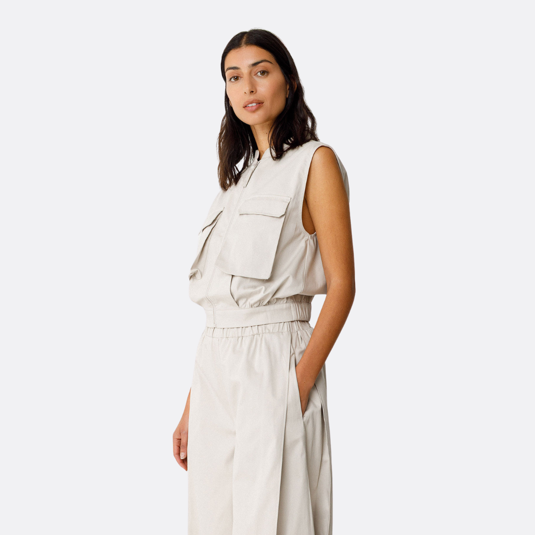 <PRODUCTTITLE> in Beige by SKFK.