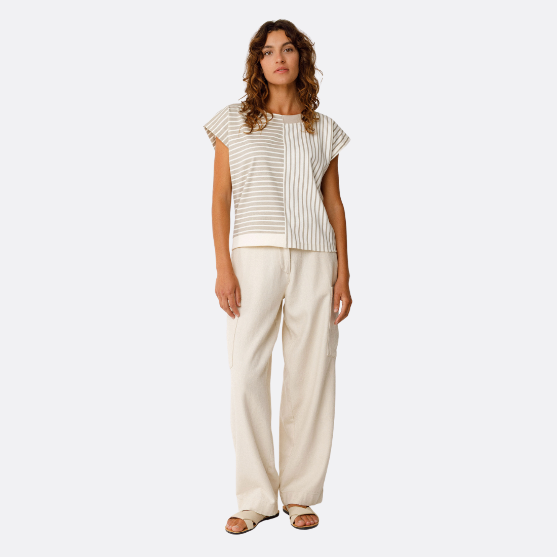 <PRODUCTTITLE> in Beige by SKFK.