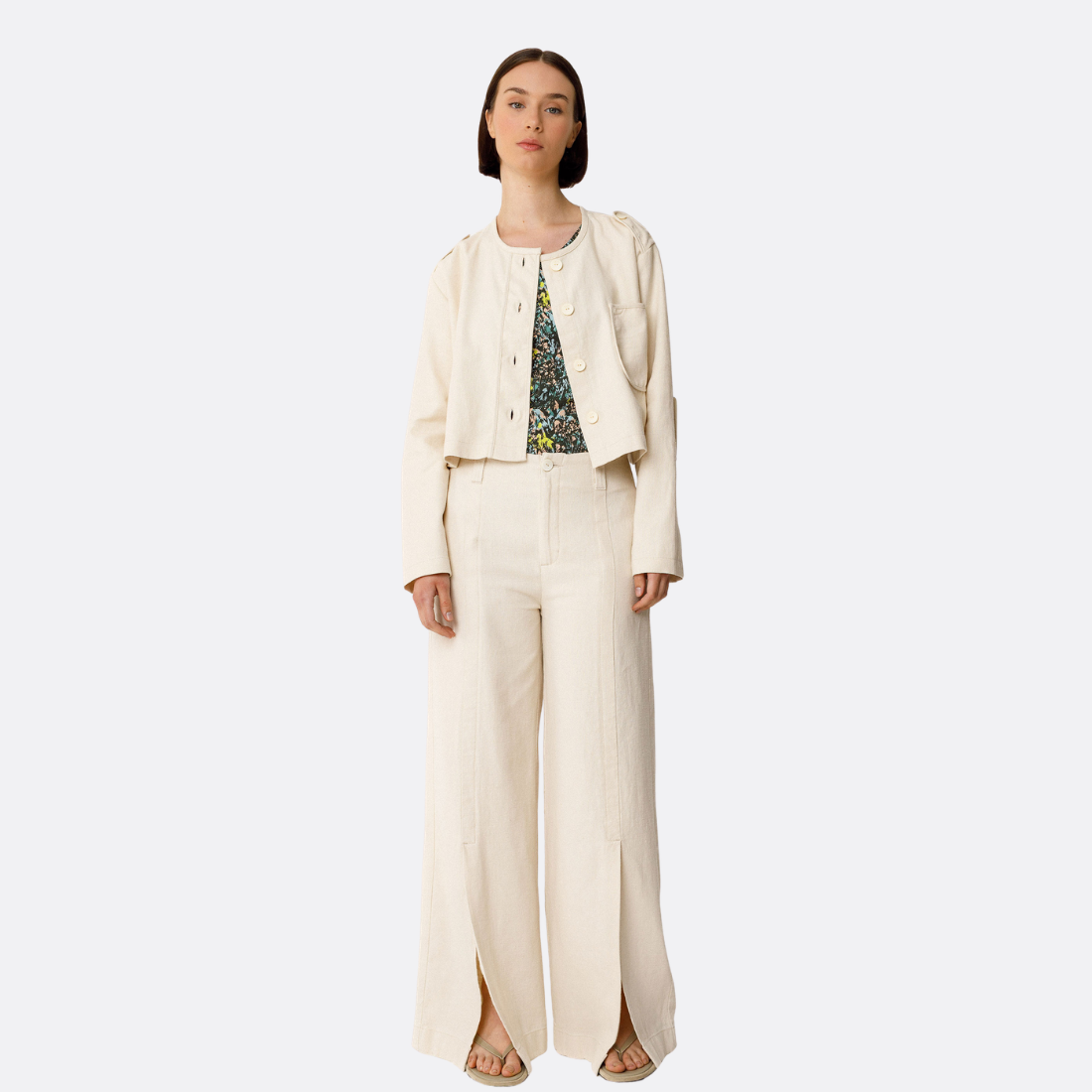 <PRODUCTTITLE> in Beige by SKFK.