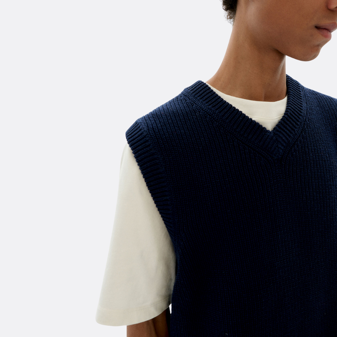 Navy Oliver Knitted Vest