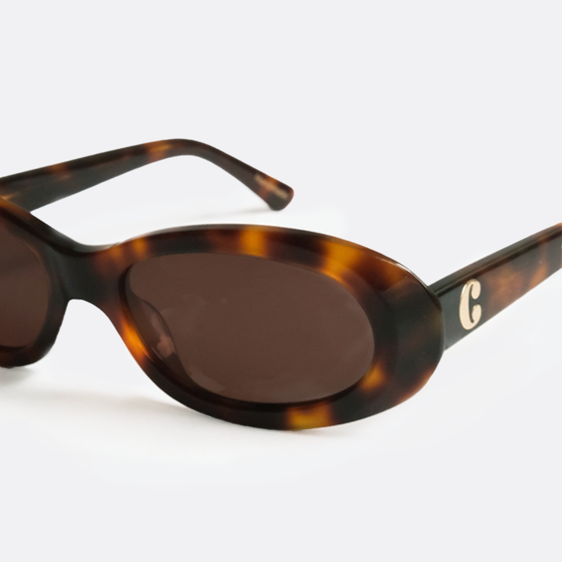 <PRODUCTTITLE> in Brown by Corlin Eyewear.