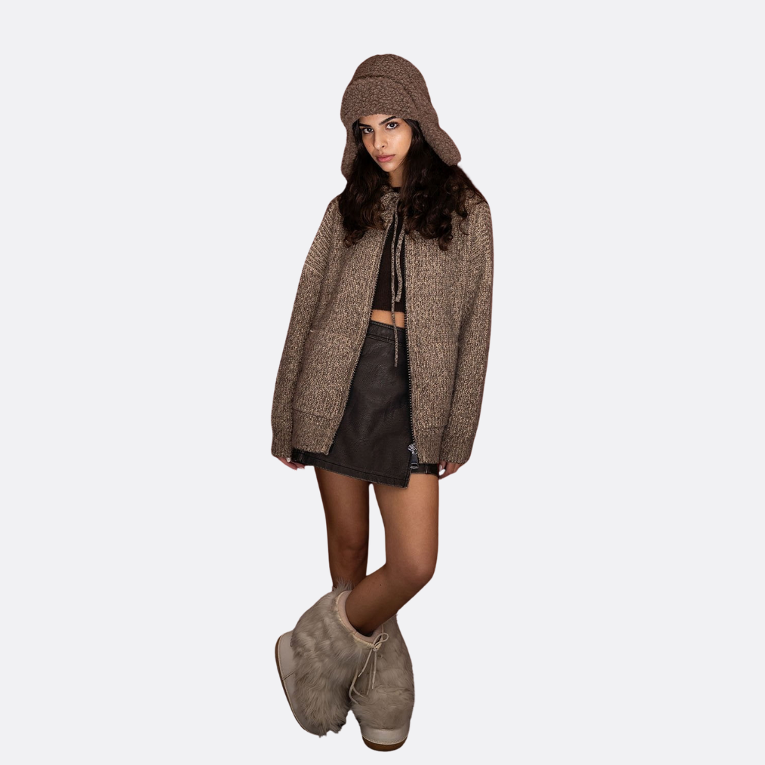 <PRODUCTTITLE> in Brown by Lemonade Collective.