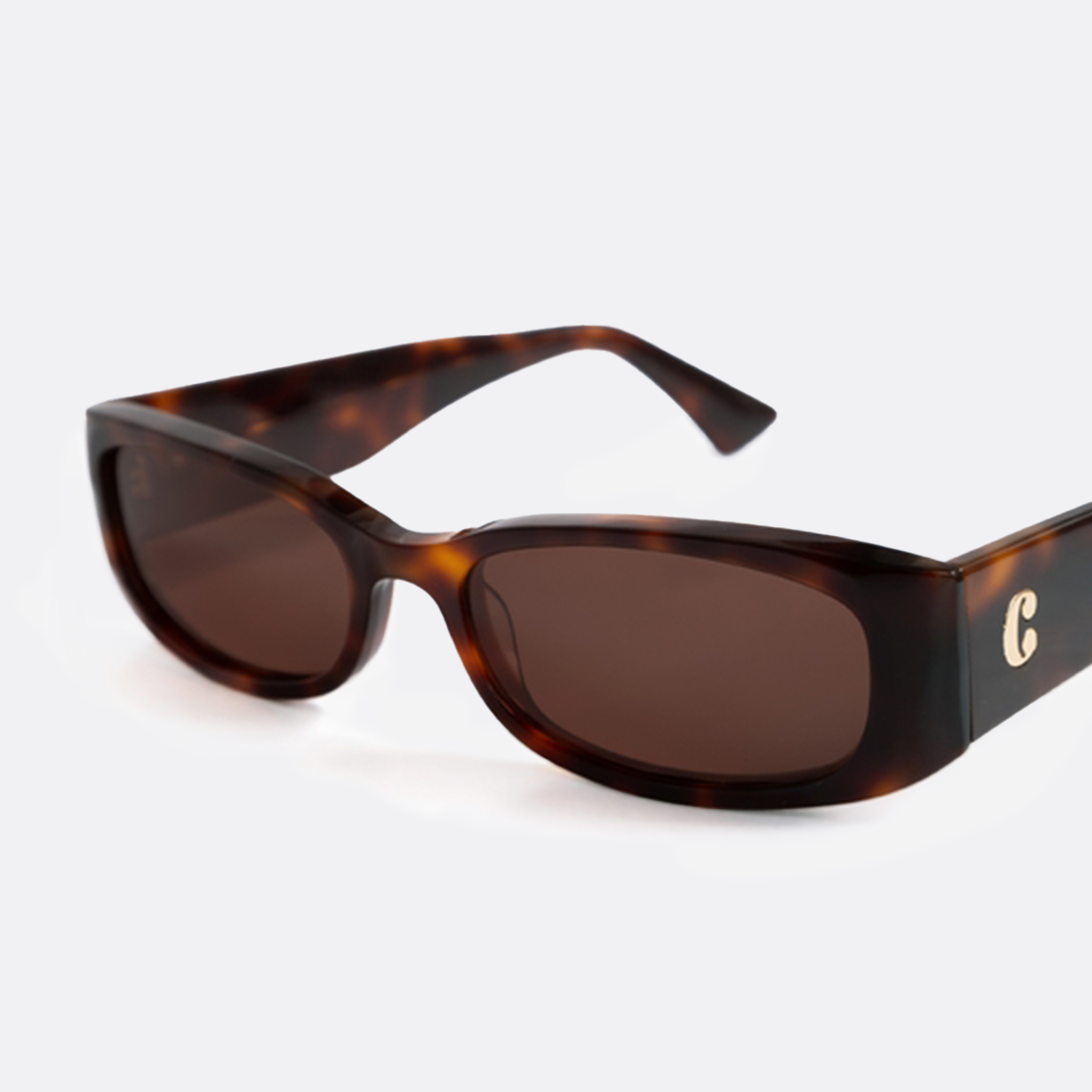 <PRODUCTTITLE> in Brown by Corlin Eyewear.