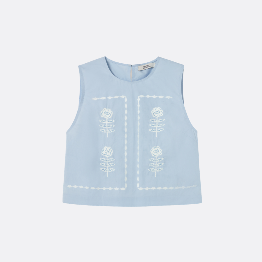 Embroidered Sleveless Top