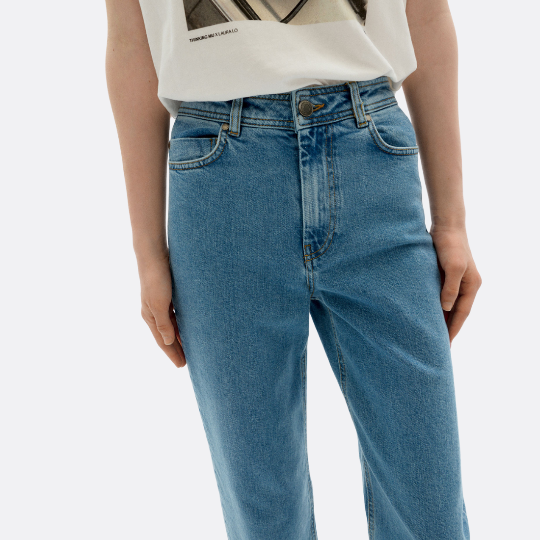 Denim Medium Wash Theresa Pants