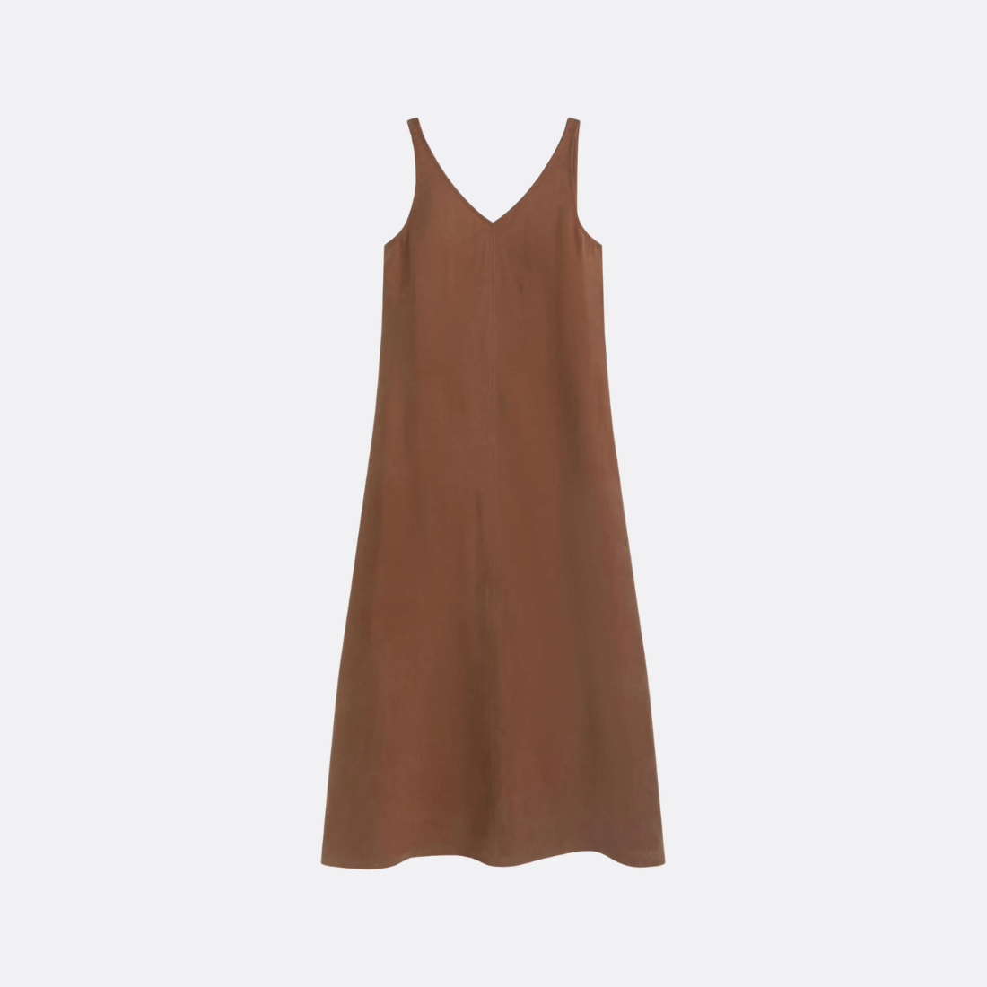 BROWN SADE DRESS