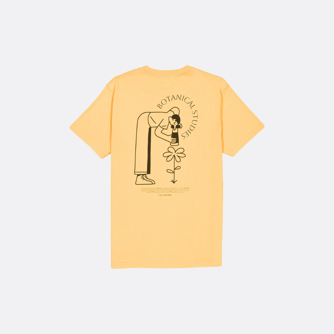 Camiseta Ocre Botánico