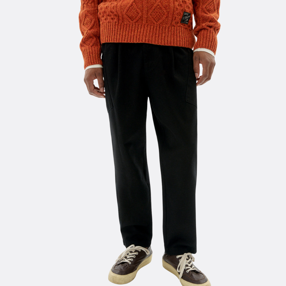 Pantalones máximos negros