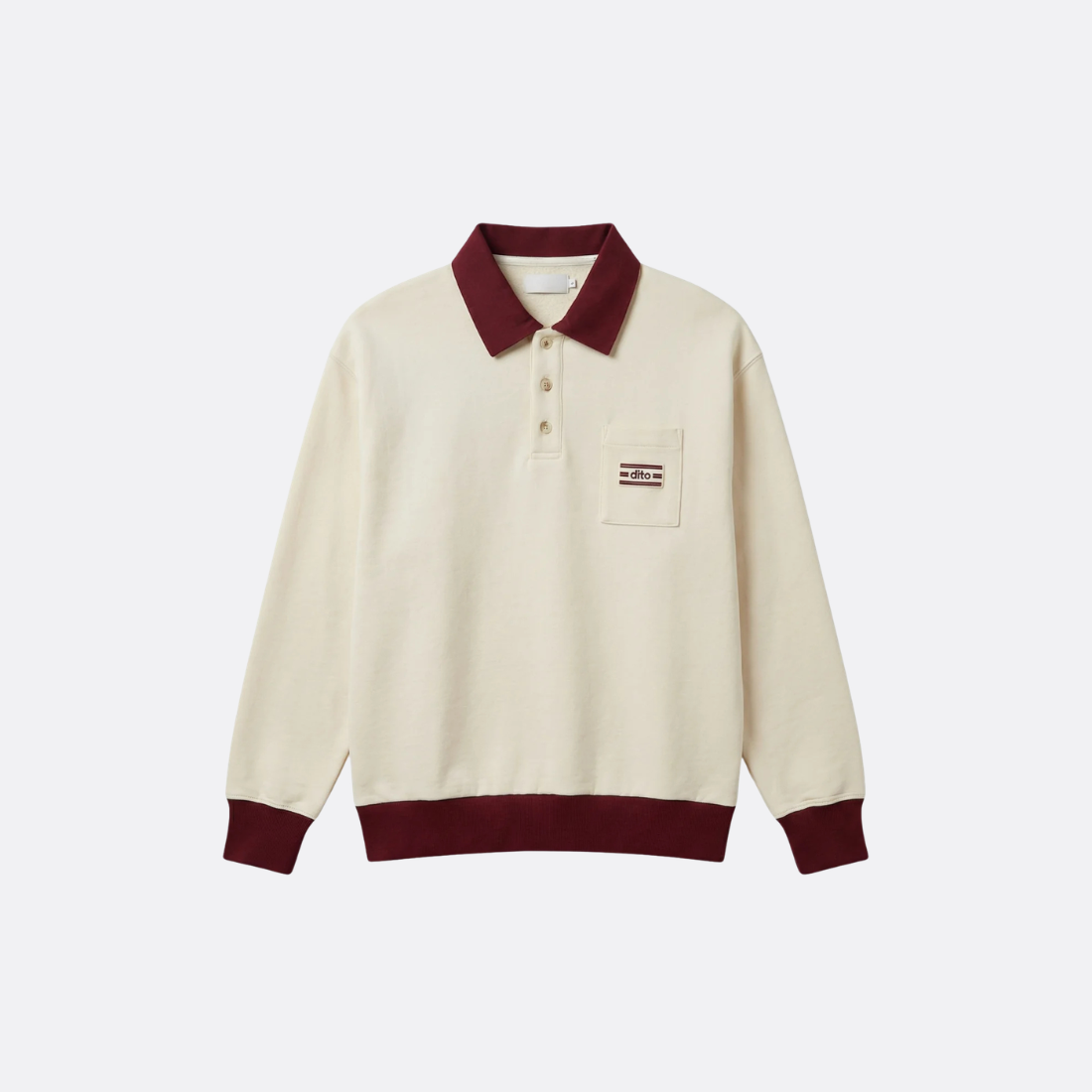 Burgundy Collar Polo