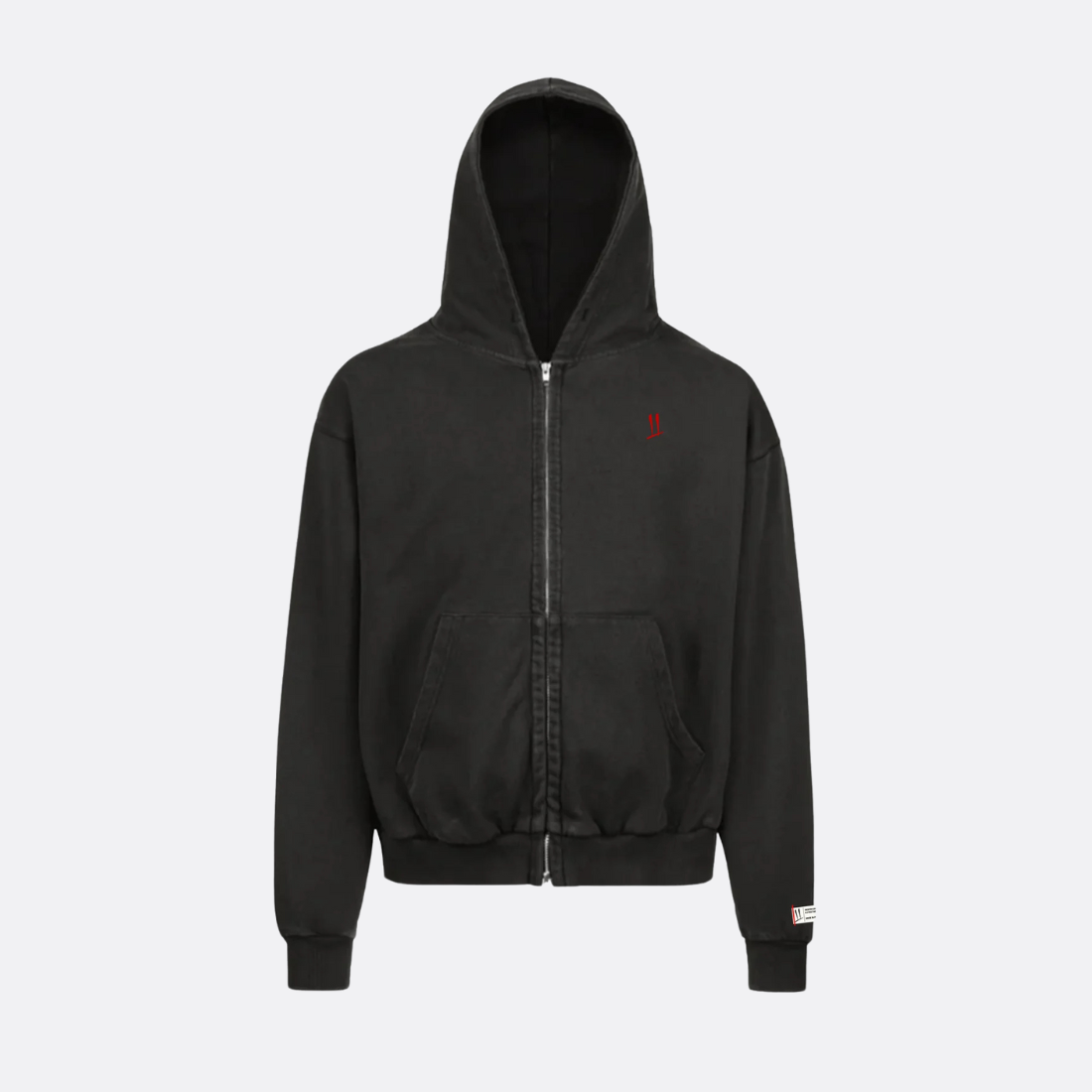 Washedout Zipped Hoodie