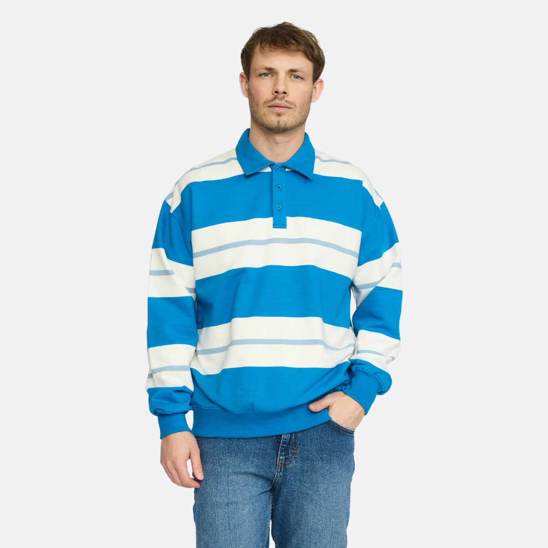 Loose Polo Sweatshirt