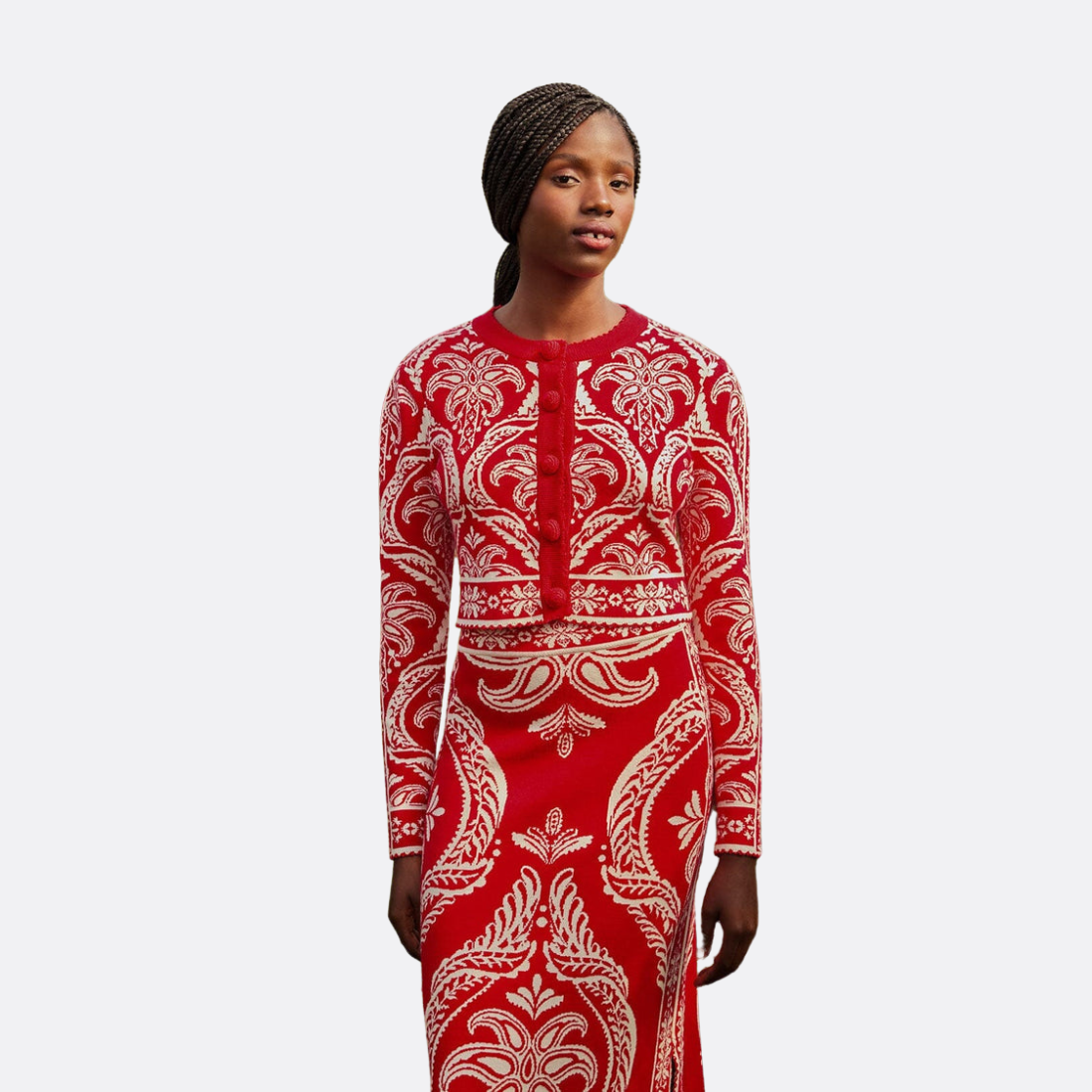 Cárdigan tejido jacquard