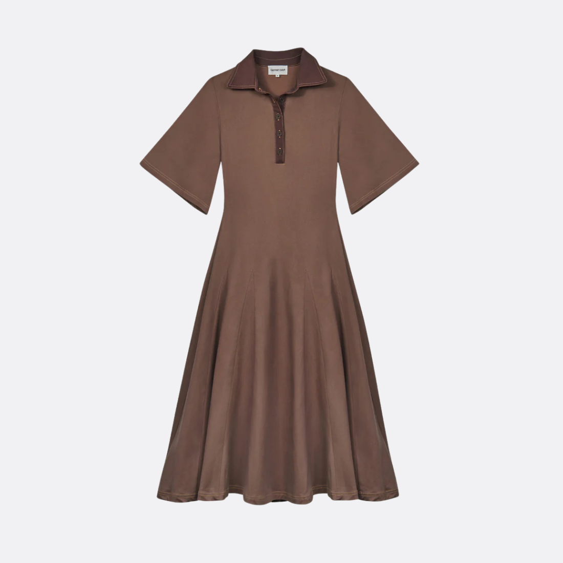 Robe mi-longue moka