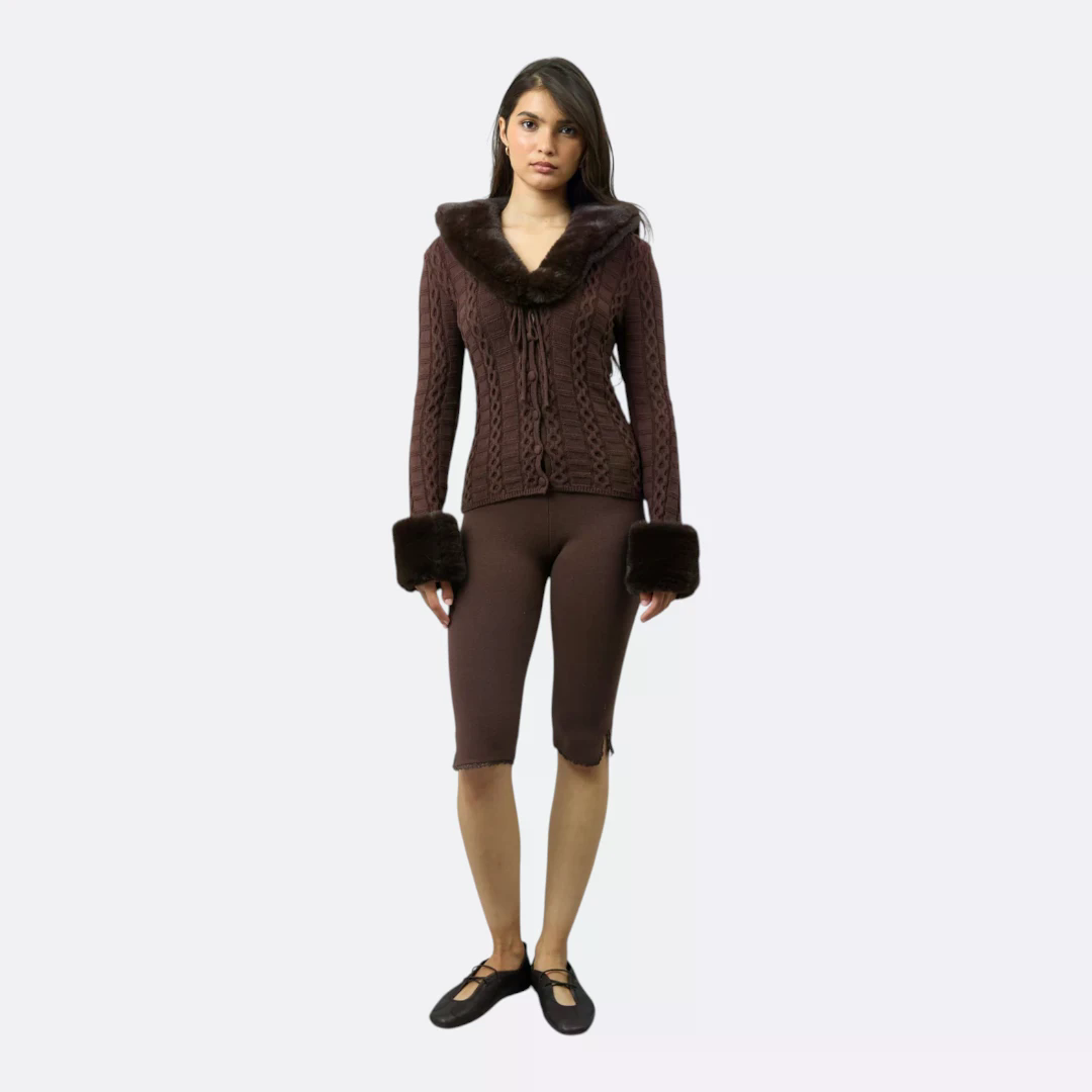 CABLE PEGGY CARDIGAN