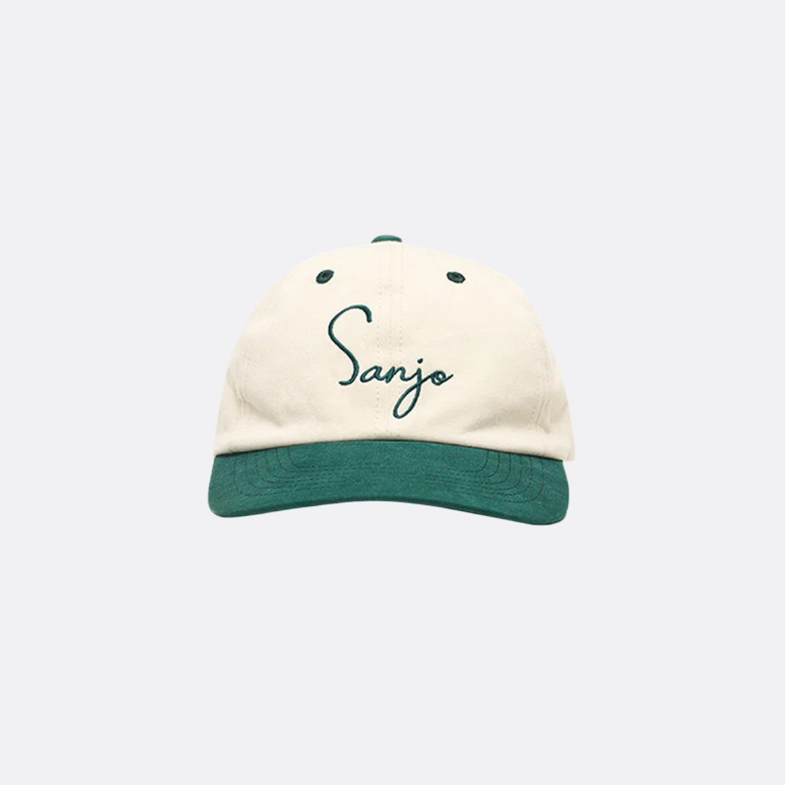 Sanjo Cap // ecru-verde
