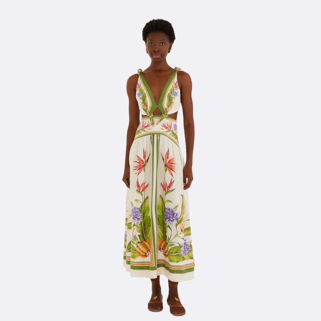 Tropical Scarf Dress