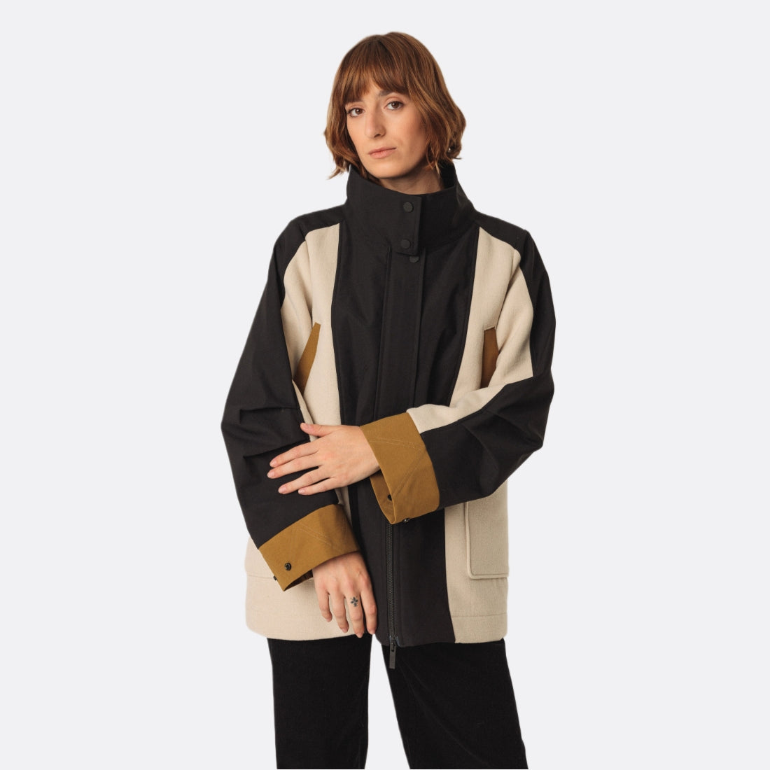 <PRODUCTTITLE> in Beige by SKFK.
