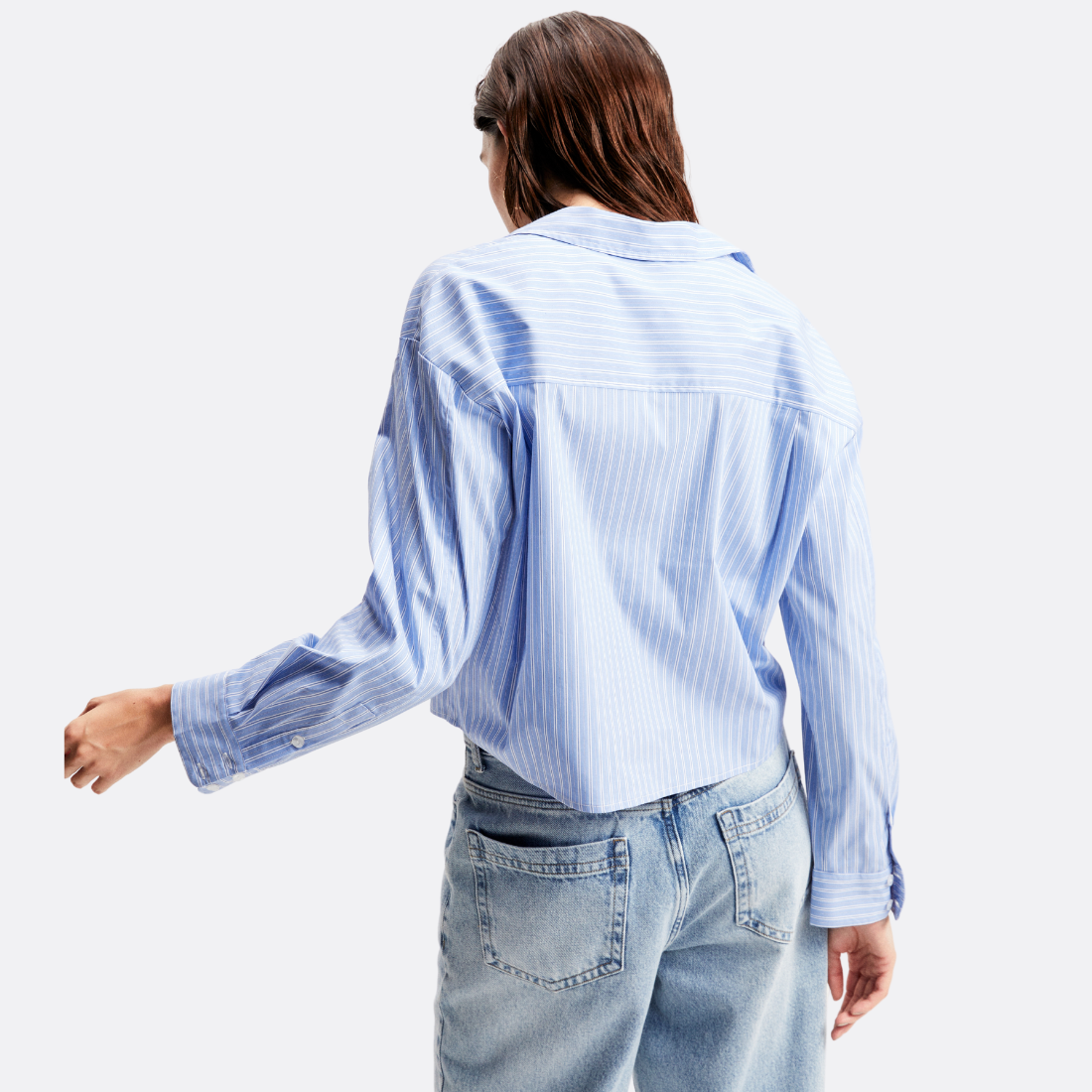 <PRODUCTTITLE> in Blue by Shoulder.