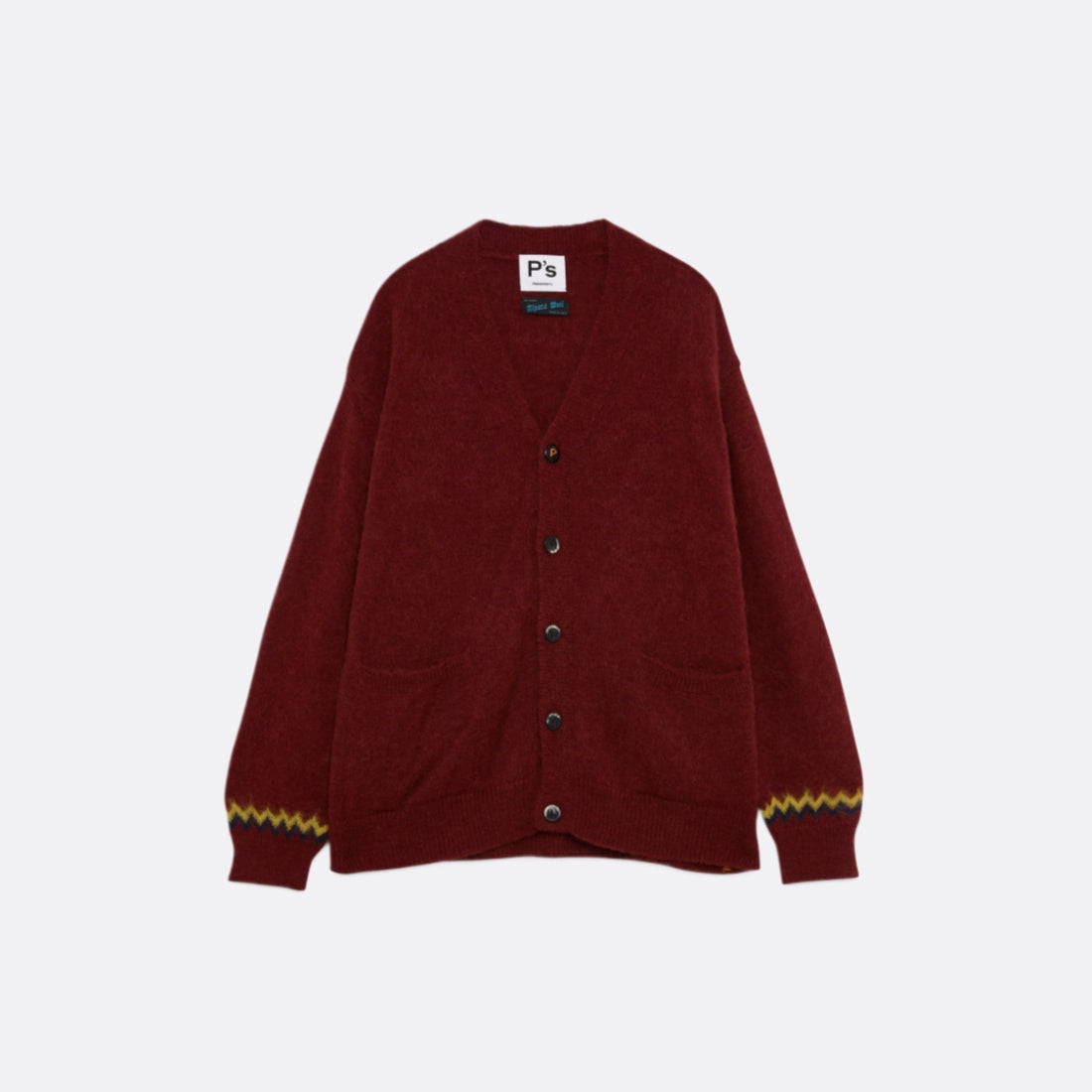 Mg) Strickjacke Pocket Ps Alpaka gebürstet.