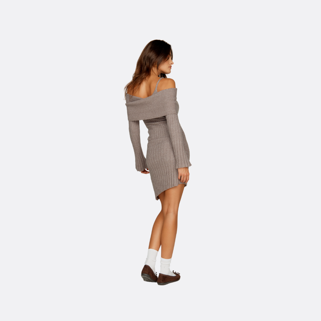 Klobiges Rippenkleid