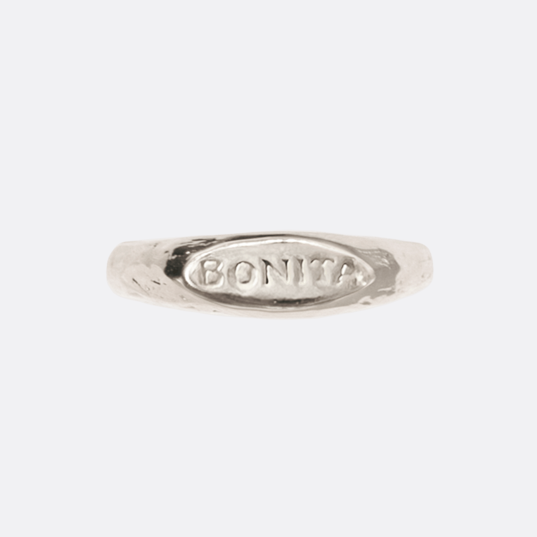 Anillo plateado de Bonita Signet