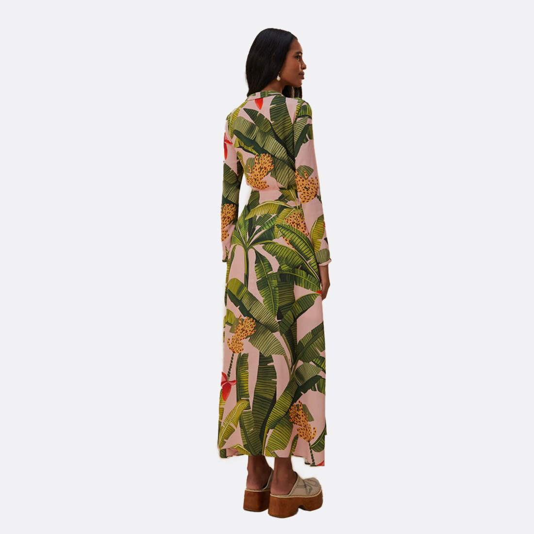 Banana Leaves Maxi Dress