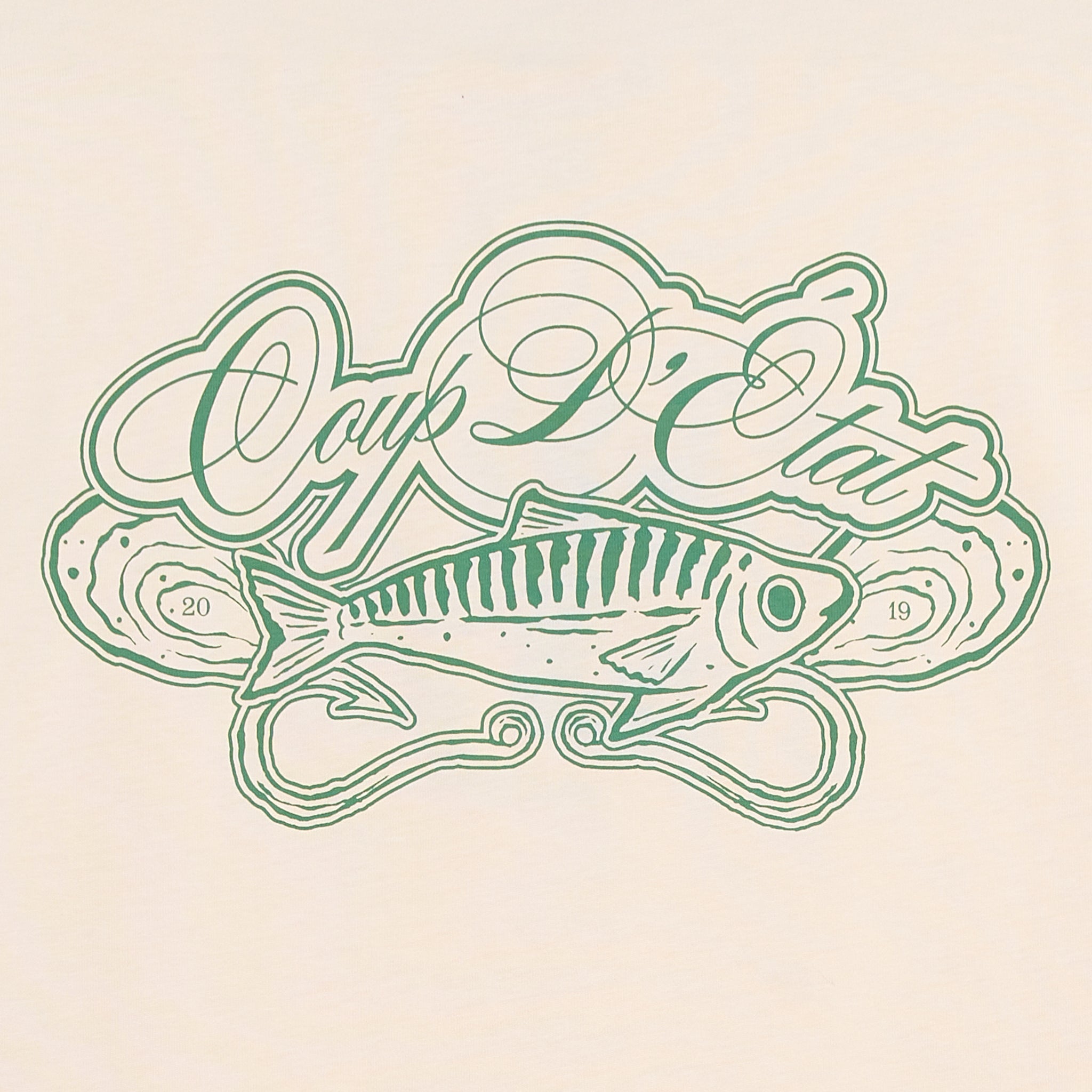 Sardine Tee Green Print