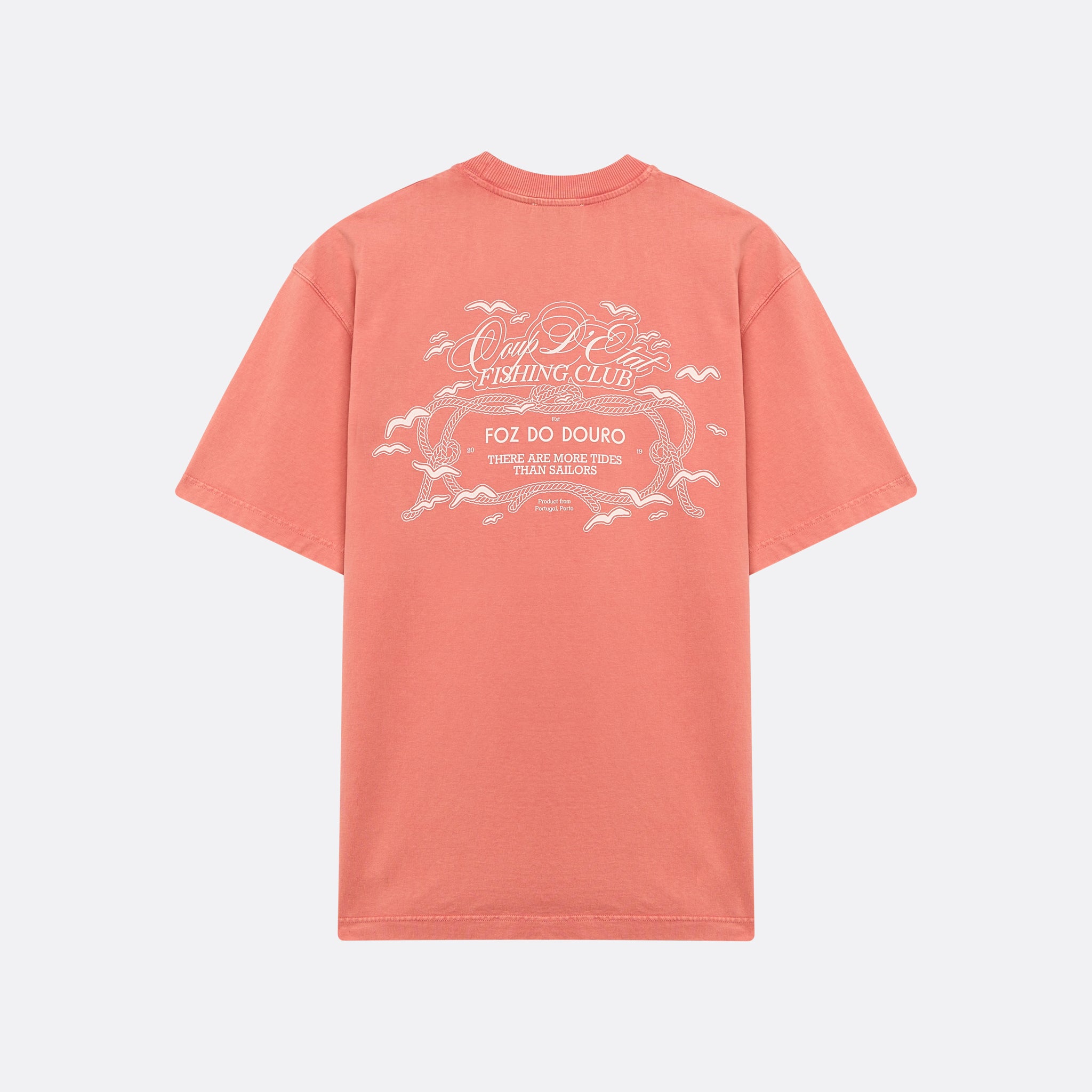 Foz do Douro tee rose whased
