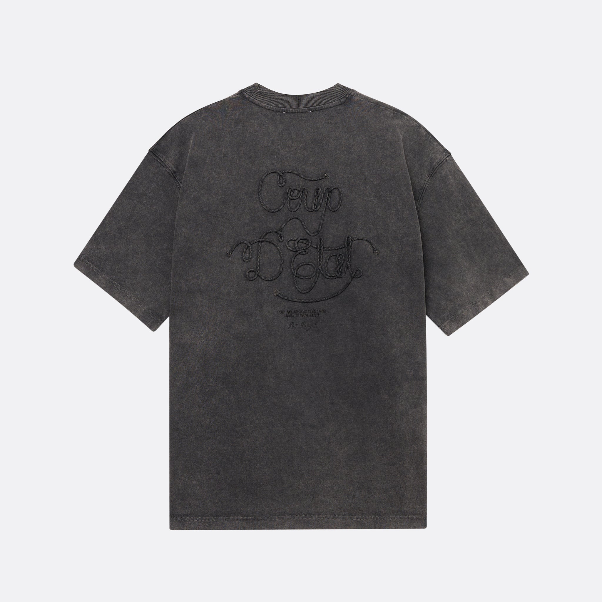 Sailing Rope Tee Black Whashed