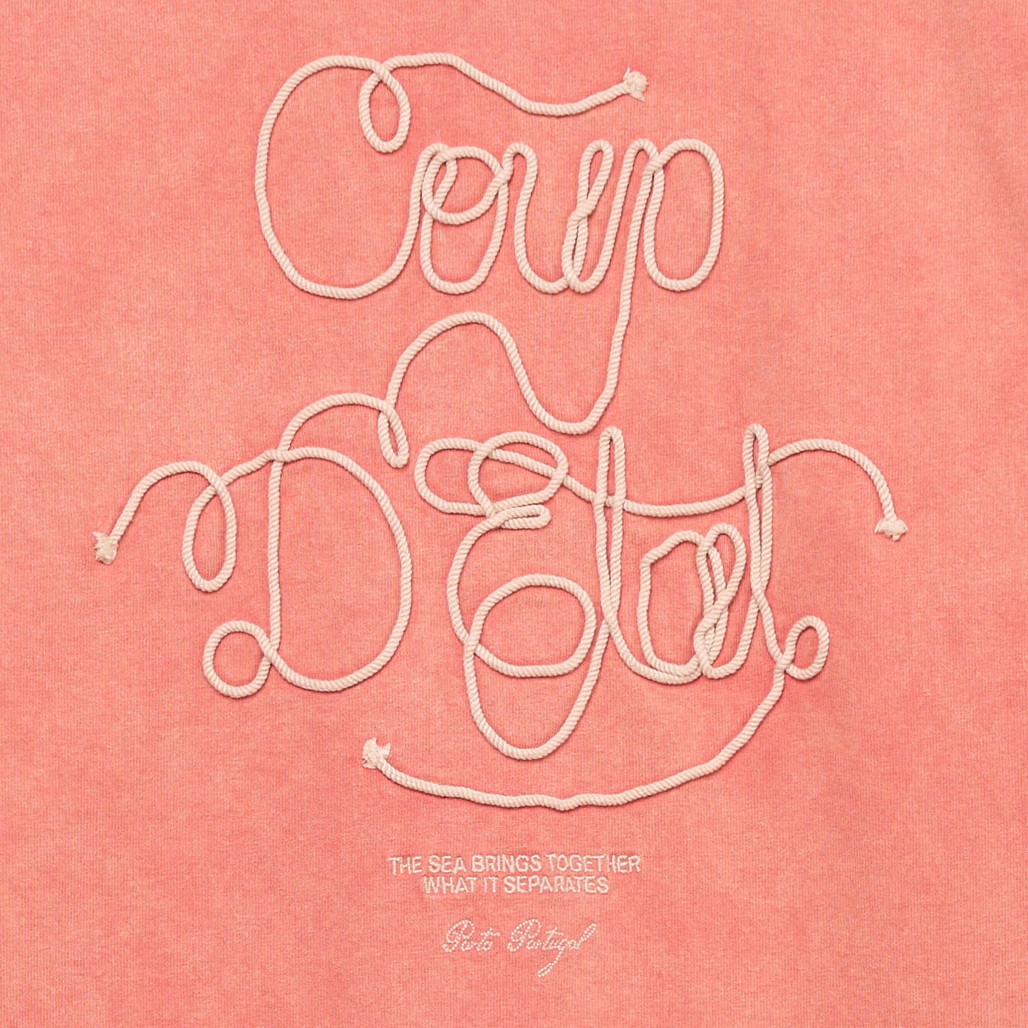 Sailing Rope Tee Pink Whased