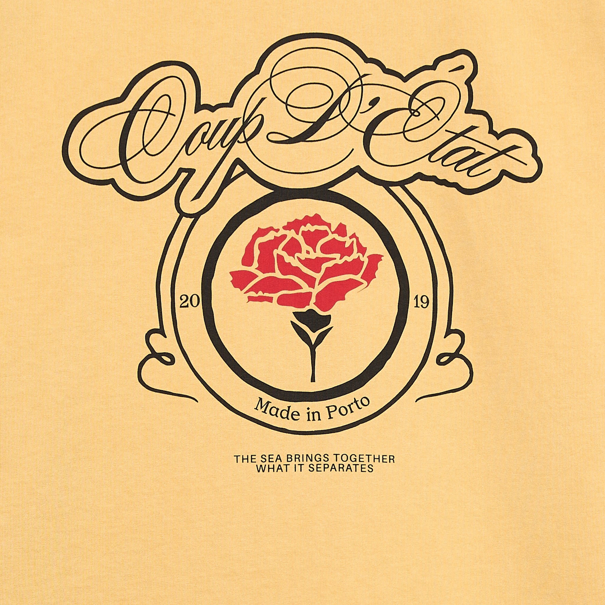 Label Tee Yellow Whased