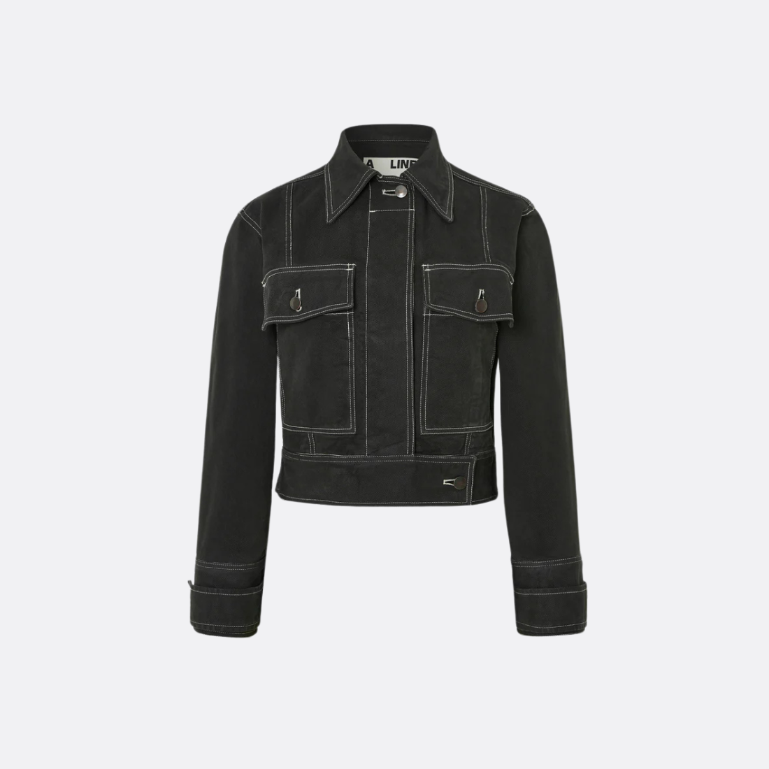 Veste en jean recadré