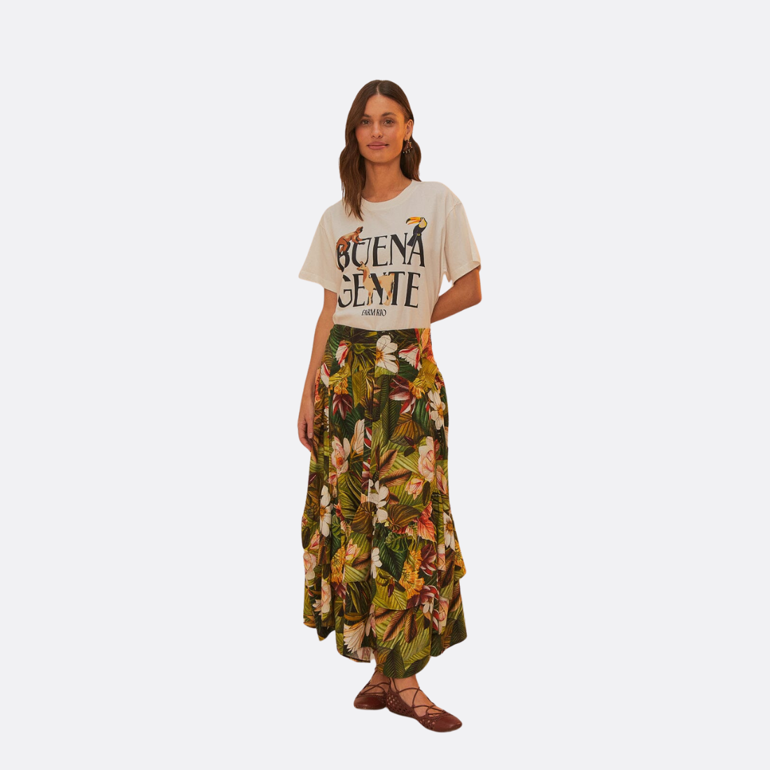 Entspannter T-Shirt Buena Gente ungenau