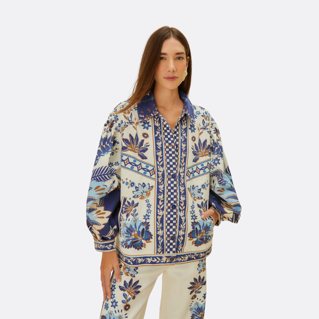 Jacke Ana Tapissery Tropical
