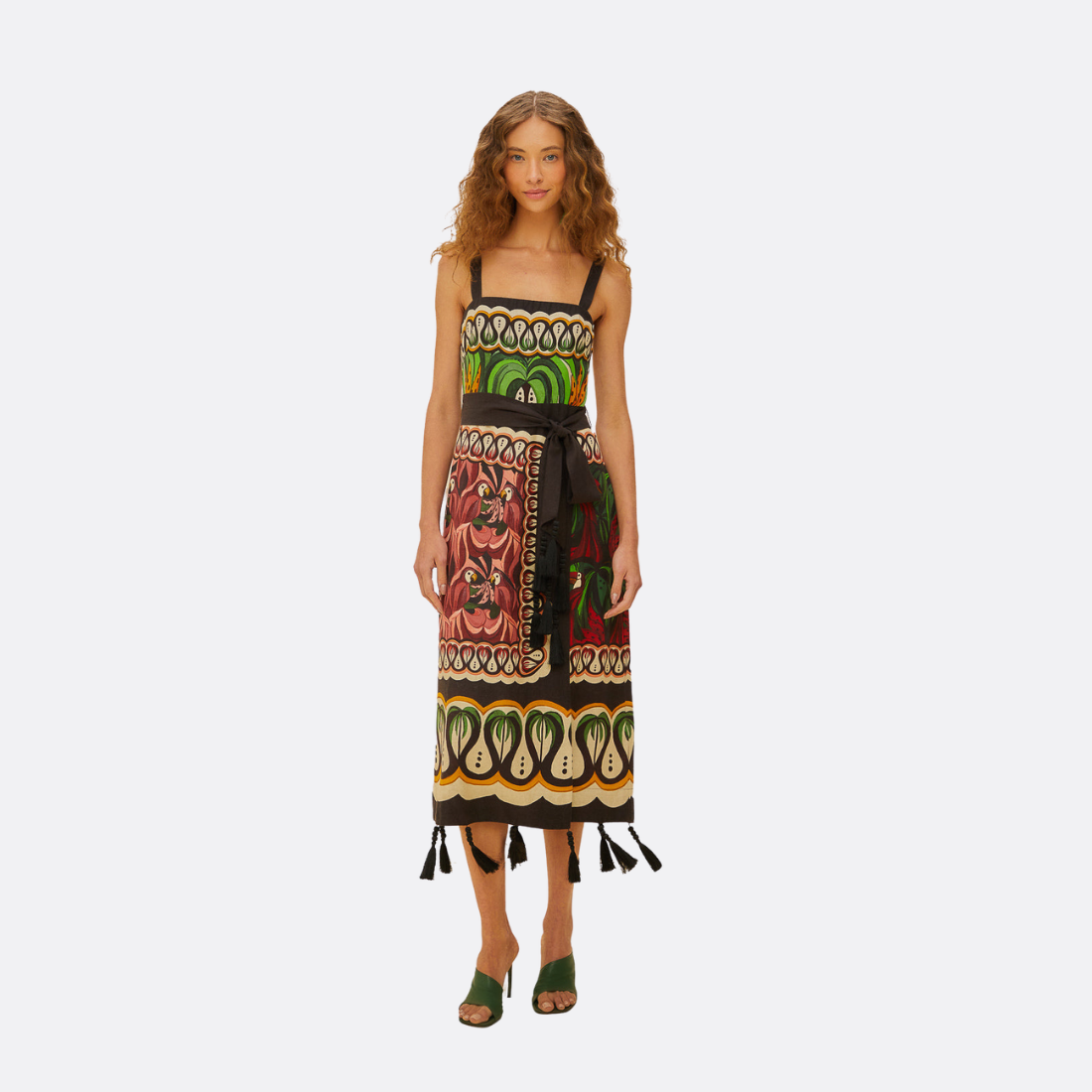 Scarf Dress Coconut Tree Flow