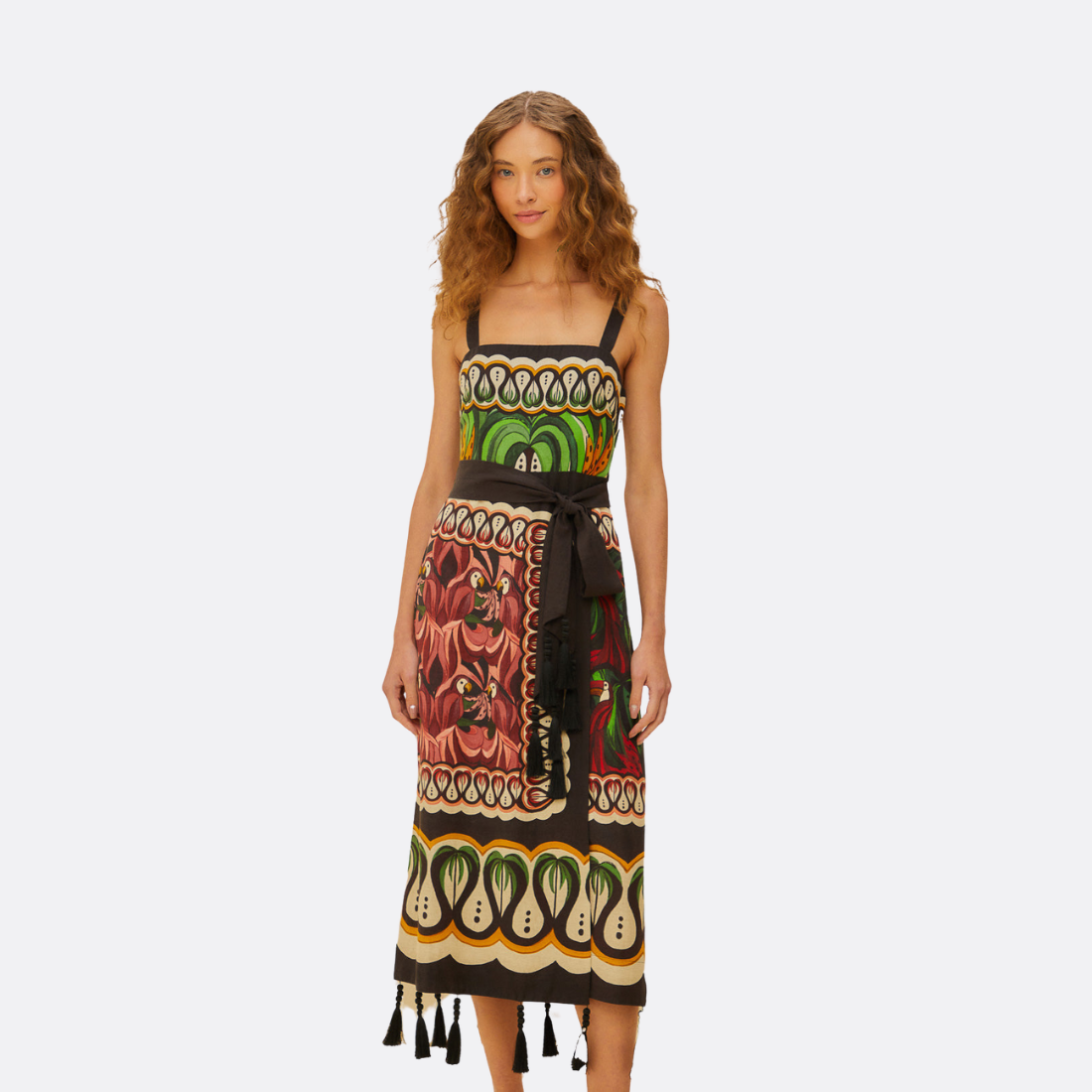 Scarf Dress Coconut Tree Flow