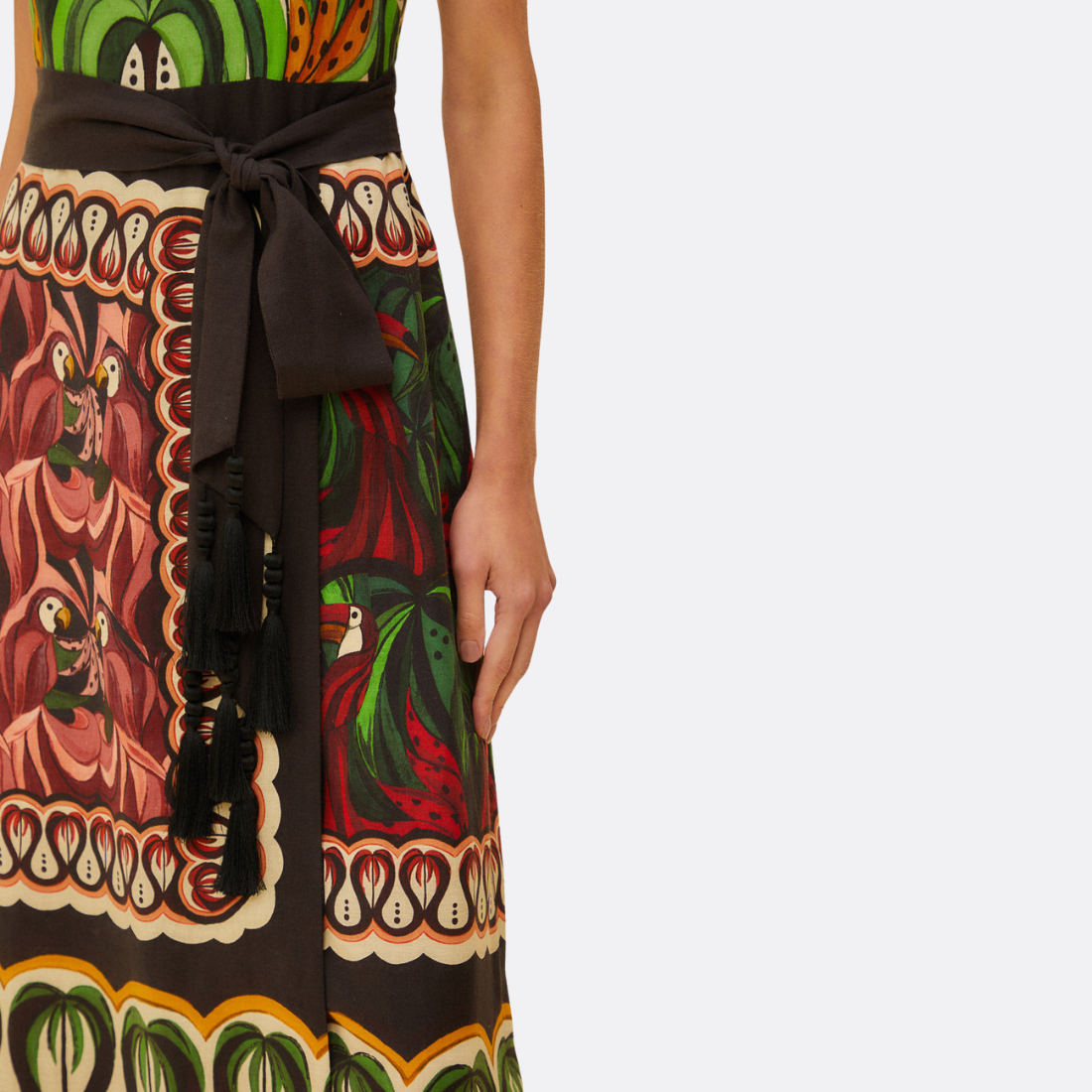 Scarf Dress Coconut Tree Flow