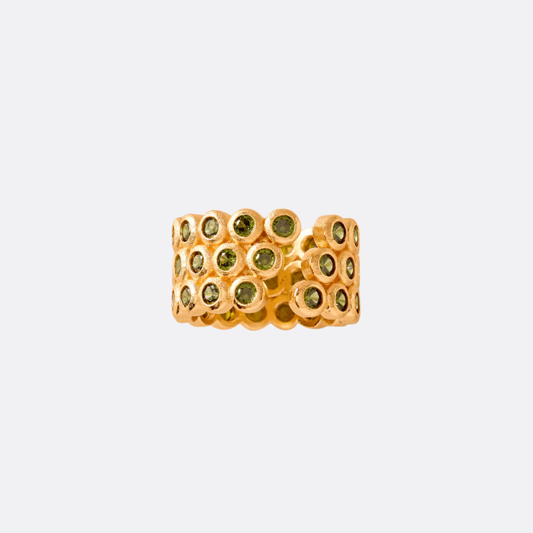 Amélia trio anillo verde oscuro