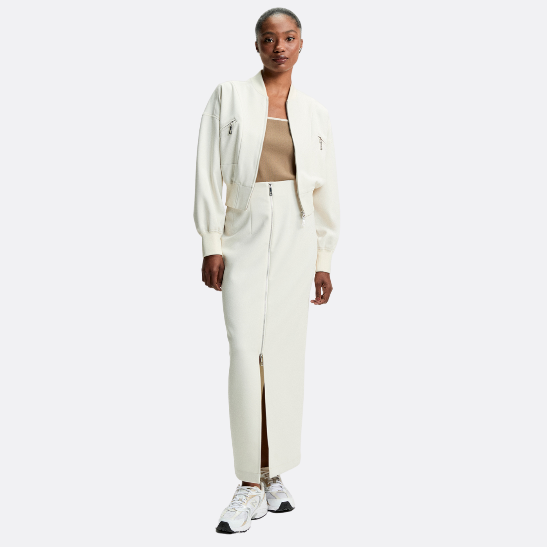 <PRODUCTTITLE> in White by Shoulder.