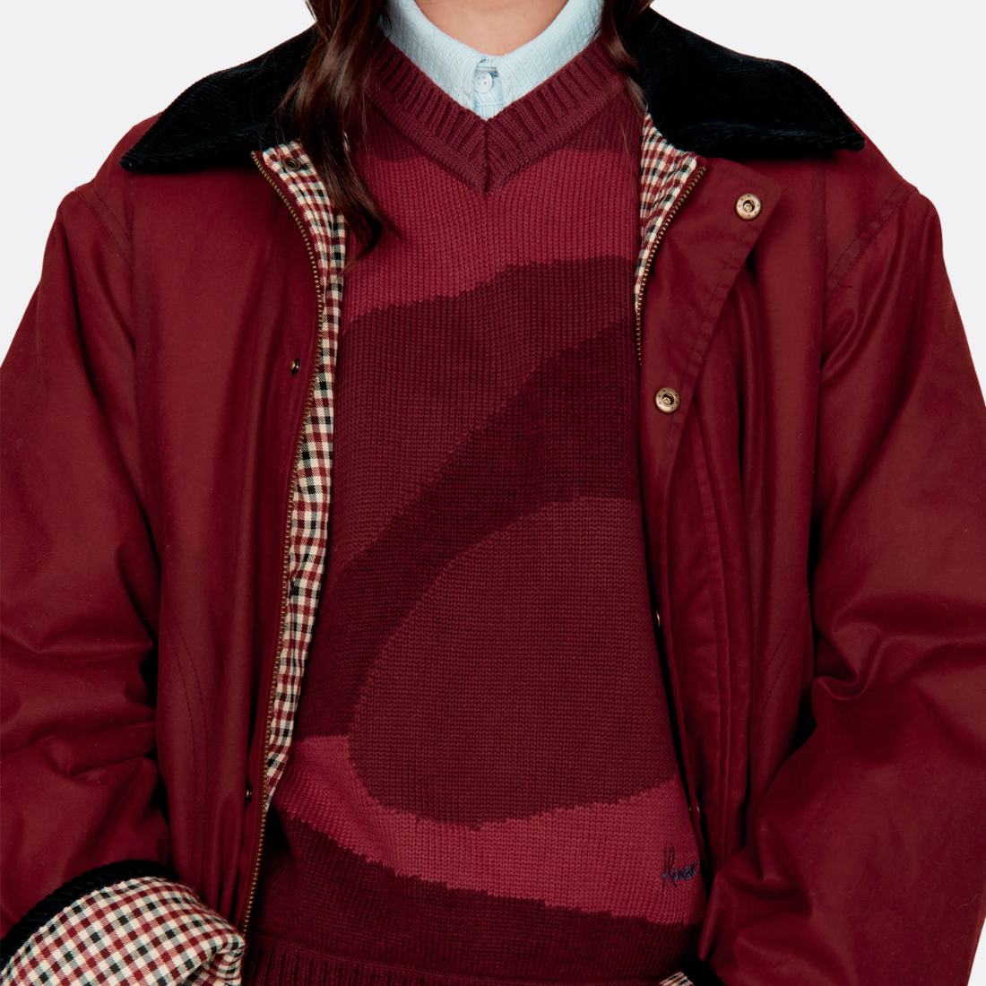 <PRODUCTTITLE> in Red by House of Sunny.