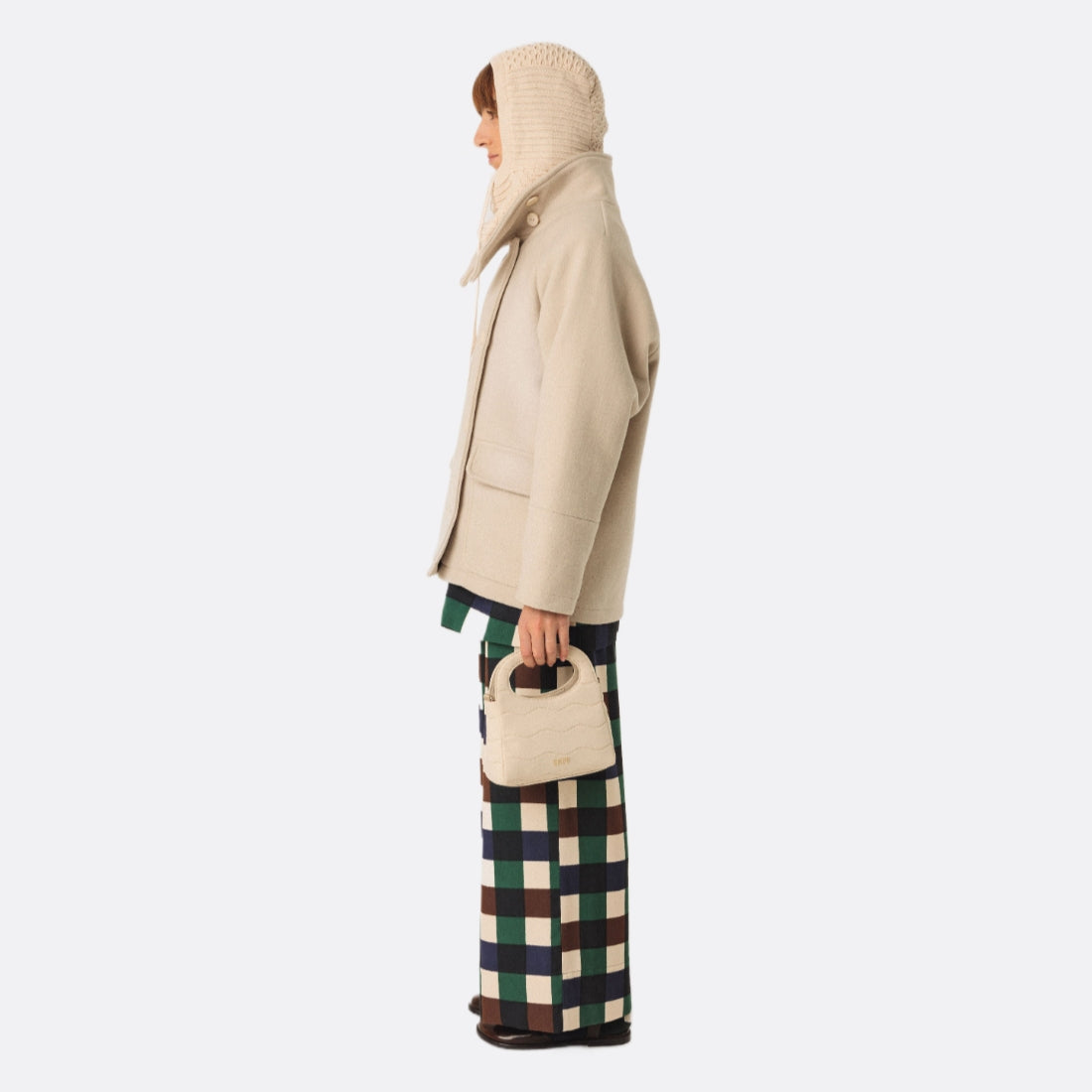 <PRODUCTTITLE> in Beige by SKFK.