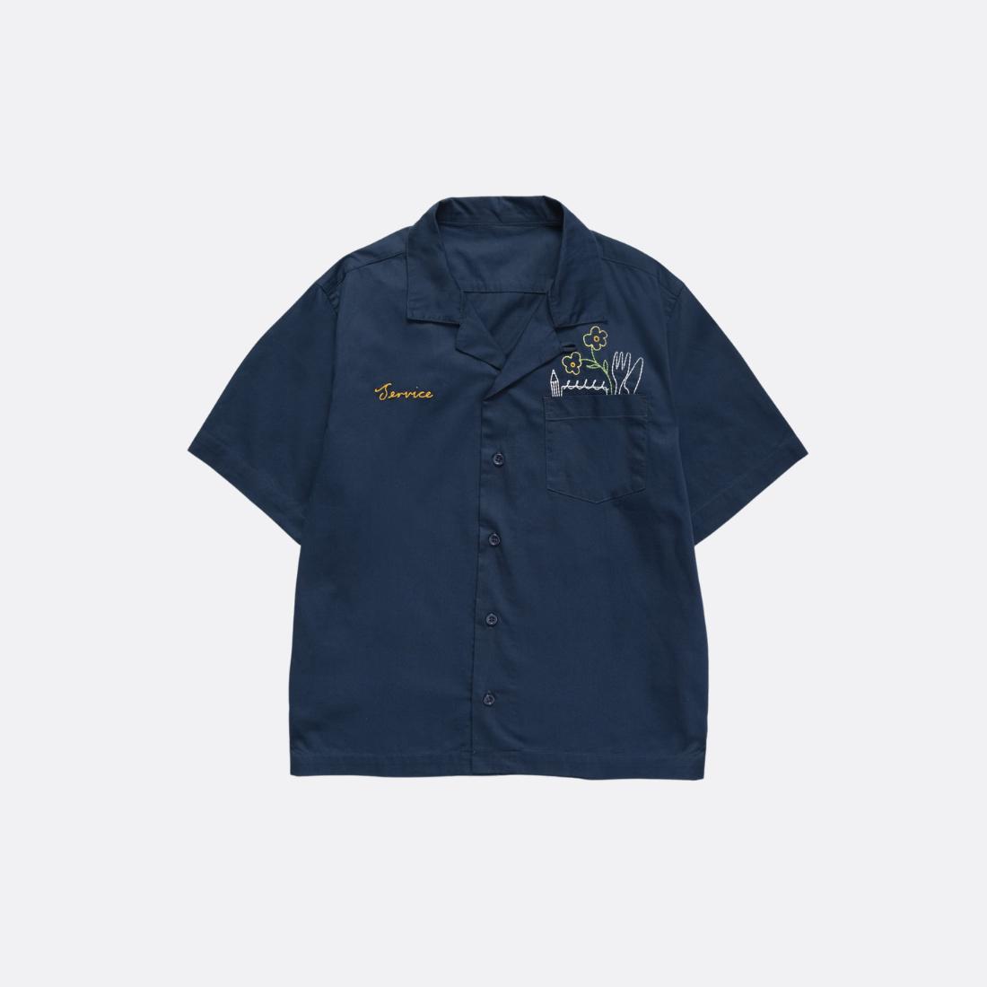 Leichte Twill -Notwendigkeiten Kurzarm -Hemd