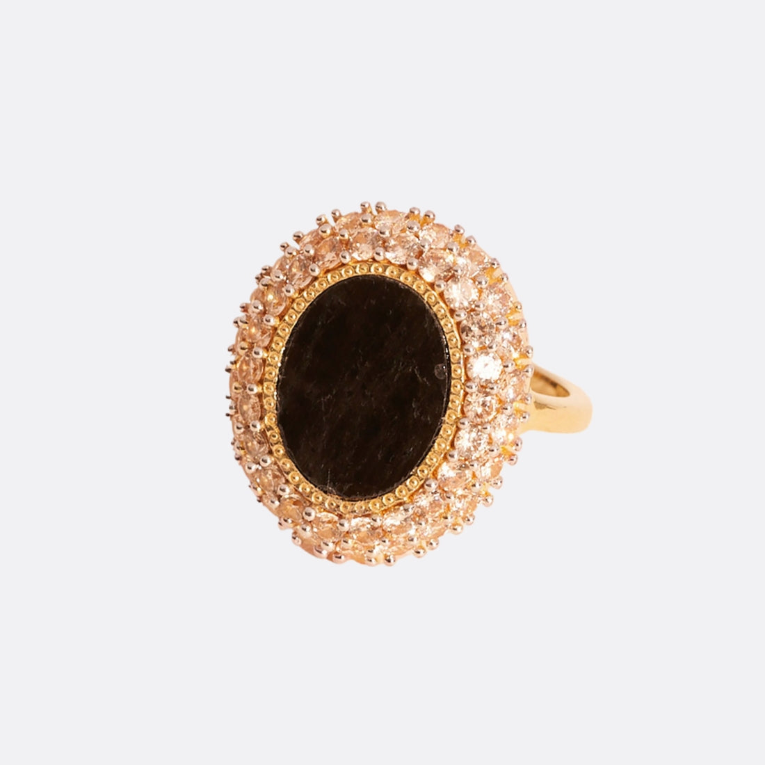 Mirage Textured Onyx Ring