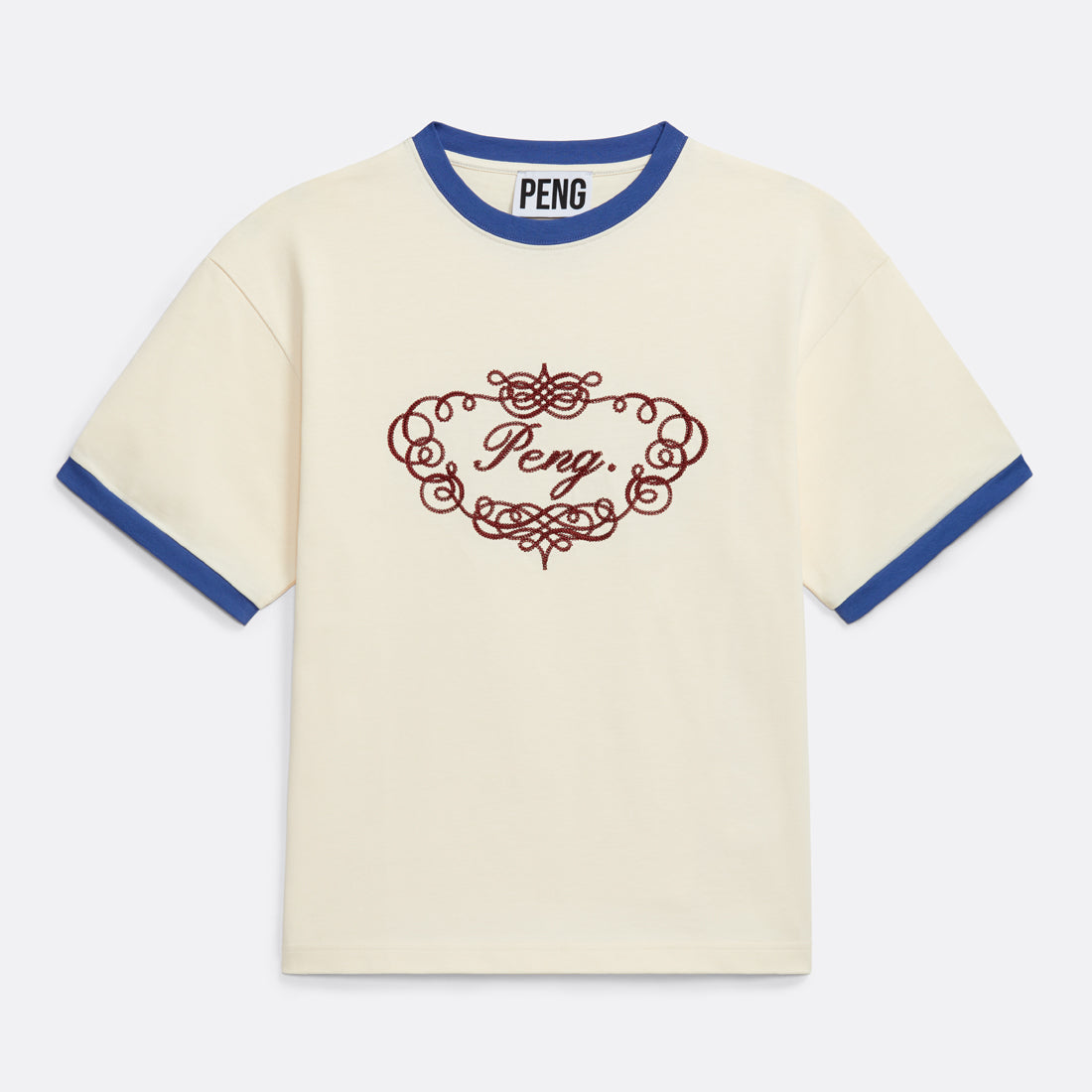 Contrast Tee Embroidery