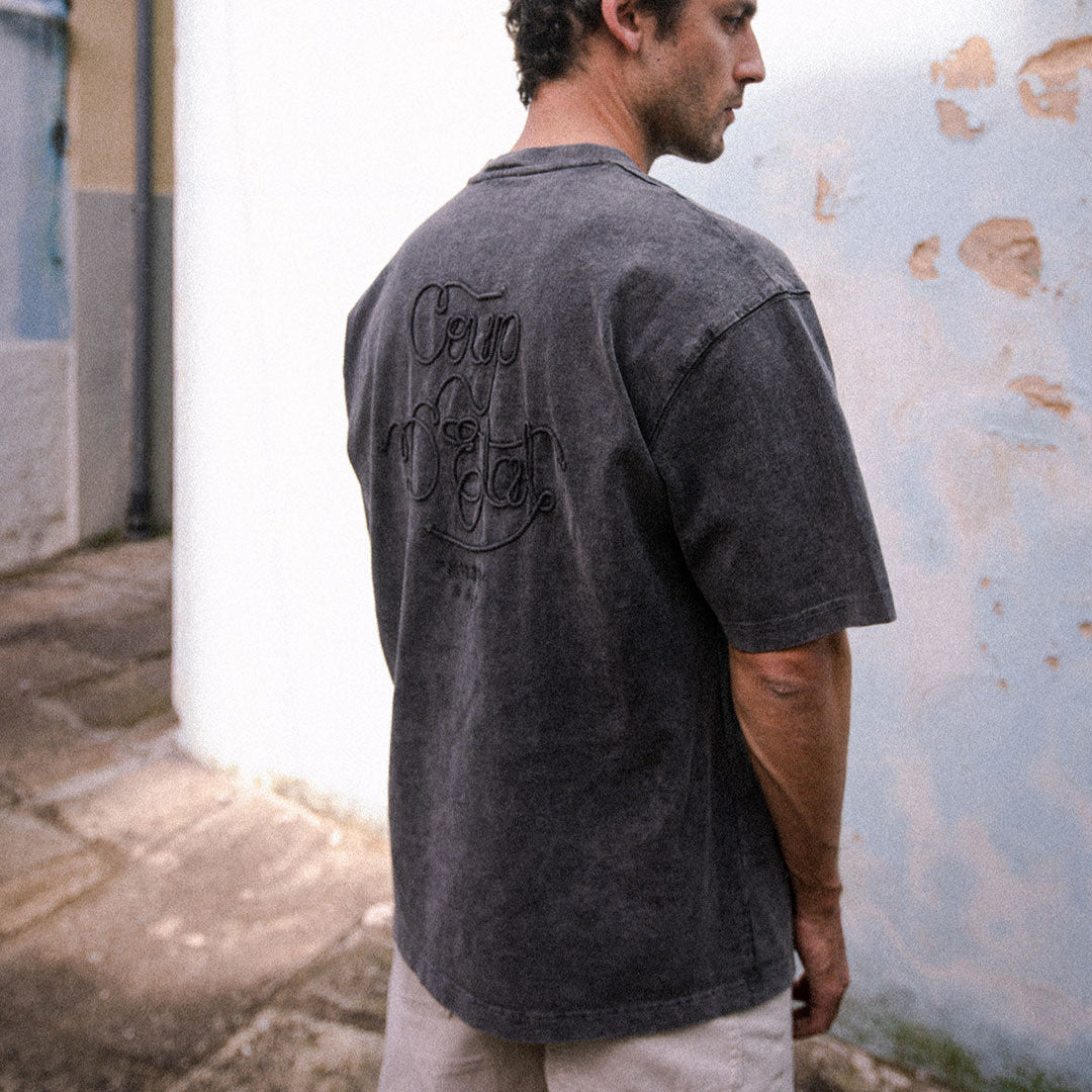 Sailing Rope Tee Black Whashed