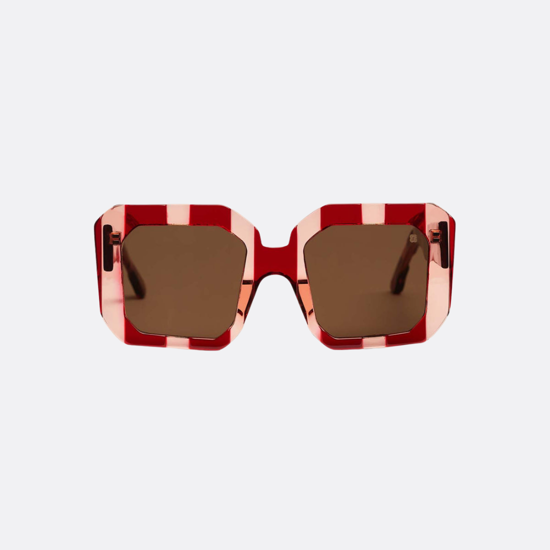 Lisa Crystal Red And Clear Sunglasses