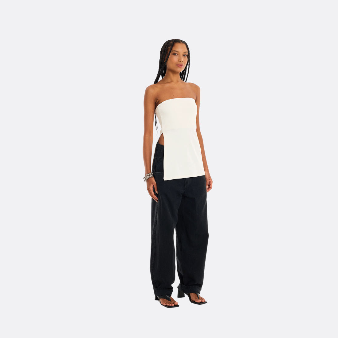 Nos trägerlose Bluse